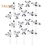 16 tk. Puuviljakahvel, mida on lihtne puhastada, armsad pandakujulised magustoidud Toiduk&otilde;lblikud Bento-korgid lastele Panda