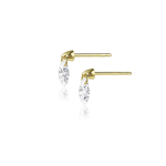 ANDYWEN 925 Sterling Silver Gold ovaalne CZ tsirkoonist k&otilde;rvar&otilde;ngaklambrid Naiste luksuslikud peened ehted 2023 Crystal Rock Punk juveelid M