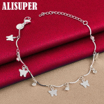 925 h&otilde;bedast liblikas AAA tsirkoonist k&auml;ev&otilde;ru ehted 20cm