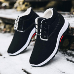 Talvised lumesaapad Mugavad soojad saapad Kulumiskindlad puuvillased kingad Meeste lumesaapad Sametised poolsaapad 39 must