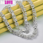 925 Sterling Silver 7mm 20 tolli kett Kaelakeed Ehted 50cm