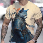 Loomade Meeste T-s&auml;rk 3D Libahunt Prinditud Suvine vabaaja l&uuml;hikeste varrukatega T-s&auml;rk Lahti suur meeste riided T&auml;navadisaineri topid 6XL