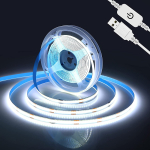 2M COB LED-riba 5 V USB-h&auml;mardatav COB LED-riba puutetundliku dimmeri l&uuml;litiga koduk&ouml;&ouml;gi sisekujundusvalgustite jaoks