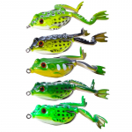 5tk Topwater p&uuml;&uuml;gilant Bassile, Bionic Frog-kujuline lant 5,5cm 15,5G koos karbiga