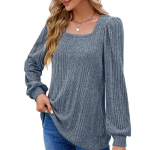 Mood s&uuml;gistalv naiste soonik, ruudukujuline kaelus T-s&auml;rk vabaaja t&auml;ispika varrukaga top S must