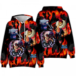 ROBLOX Anime Hoodie Sweatshirt მამაკაცის ქალებისთვის Unisex Blox Fruits Printed Cool Tie Dye Streetwear Hoodie გრძელმკლავიანი პულოვერის ტოპები XS