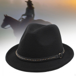Fedora Hat Jazz Cap Cosplay Panama Widebrim uhkete kleidide kokteilipeoks &otilde;ues