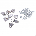 100 t&uuml;kki Heavy Duty D r&otilde;ngakujuline pilt kruvidega puidust riputamiseks x 0,39 tolli