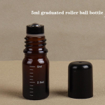 1 tk 5 ml 10 ml 15 ml 20 ml 30 ml 50 ml t&uuml;hjad pruunid rulliga klaaspudelid rullpall parf&uuml;&uuml;mi eeterlike &otilde;lide vedelate ainete jaoks 5ml