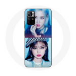 Redmi Note 11 5G &uuml;mbris Blackpink K-popi grupit&uuml;drukud Jennie ja Ros&eacute; Lovesicki t&uuml;drukud plakatavad albumit