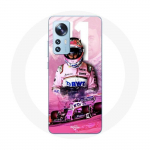 Coque pour Xiaomi Mi 12 / 12X Formule 1 Sergio P&eacute;rez Pilote de F1 Rose