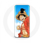 &Uuml;mbris Samsung Galaxy A8 Plus Mangale &Uuml;hes t&uuml;kis Luffy Anime