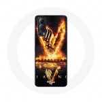 &Uuml;mbris Vivo Y72 Vikings Series 6. hooaja logo V tulem&otilde;&otilde;k must taust