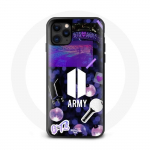 Coque pour Iphone 11 Bangtan Sonyeondan BTS Logo Army Bomb Lightstick