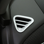 My Good Car stainless steel or ABS Chrome Car front Small air outlet Decoration Cover Trim For Chevrolet Equinox 2017 2018 ABS Matt silver gray