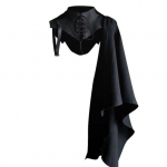 Halloweeni keeb hingav kaunilt salap&auml;rane mugav peen p&uuml;hader&otilde;ivastus Kerge rollim&auml;ng Keskaegne statiivi krae mantli kost&uuml;&uuml;m koju L must