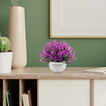 Artificial Plant in Pot Bonsai Decoration Small Plants for Pink