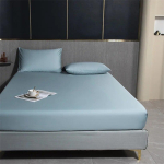 100% Egiptuse puuvillane pinguldatud lina elastse kummiga Luksuslik pehme 1000TC Voodipesu Madratsikate Kaitsja Kahekohaline Queen King Suurus Only 2pcs Pillowcase
