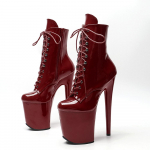 20cm Naiste Patendinahast Madalad Saapad Seksikad K&otilde;rge Kontsaga Stilettosaapad &Uuml;mara Ninaga Saapad Pooltantsu Kingad Pluss Suurus 46