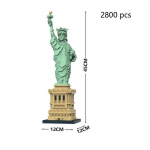 Liberty Enlightened USA Vabadussammas Micro Mini ehitusplokkide konstruktsioonid t&auml;iskasvanud lastele kingituste loovuse ja ajaloo jaoks