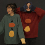 Jaapani Laisk Stiil Korea Armas &Uuml;mara Kaelusega Pullover S&uuml;gis Vabaaja Lahtine K&otilde;igega Sobiv Pealisjakk Trend XL roheline