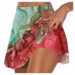 Naiste sportlikud venivad plisseeritud tenniseseelikud Jooksujooga sisemised l&uuml;hikesed p&uuml;ksid elastsed spordigolfi skortsid L