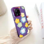 V&auml;rvitud Mustriline V&auml;rviline H&otilde;bedane Kahepoolne K&otilde;va Kest P&otilde;rutuskindel Kukkumisvastane Telefoni&uuml;mbris Xiaomi Redmi Poco jaoks Redmi 10 tumeroosa v&auml;rv