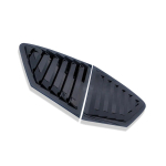 Fit for Ford Focus Sedan hatchback 4D 2pc Carbon fiber color Rear Quarter Panel Window Side Louvers Vent trim shiny black black