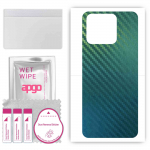 apgo Protective Skin Sticker for the back compatible with Blackview A55 Pro, Wrap Film, Foil, Vinyl - Pattern Carbon Chameleon CAKA1