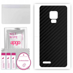 apgo Protective Skin Sticker for the back compatible with Ulefone Note 7P, Wrap Film, Foil, Vinyl - Pattern Carbon Black