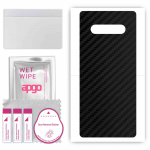 apgo Protective Skin Sticker for the back compatible with Black Shark 4, Wrap Film, Foil, Vinyl - Pattern Carbon Black