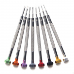 8Pcs Watchmakers Screwdrivers Small Screwdriver Set 0.6-2.0 mm Professional Flat Head Watch