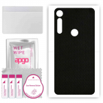 apgo Protective Skin Sticker for the back compatible with Motorola Moto G8 Play, Wrap Film, Foil, Vinyl - Pattern Matrix