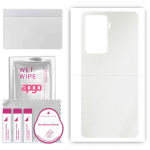 apgo Protective Skin Sticker for the back compatible with Vivo Y77 5G, Wrap Film, Foil, Vinyl - Pattern Matte Transparent