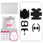 apgo Protective Skin Sticker for the back+sides compatible with Samsung Galaxy Buds 2, Full Wrap Film, Foil, Vinyl - Pattern Carbon Black