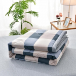 Lihtne kaasaegne &otilde;hukonditsioneer &otilde;huke tekk suvine tekk puuvillane kohev ruuduline tekk voodil, mugav tekk quilt100x150cm