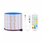 USB-LED-valgusriba RGB COB Bluetooth-rakenduse juhtimine FCOB Paindlik RA90 Cob LED-riba Luces Led-valgustusmuusika s&uuml;nkroonimine peoarvuti jaoks USB-2M