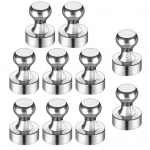 10 tk k&uuml;lmikumagnetid metallist magnetilised tihvtid poleeritud pind laialdaselt kasutatav k&uuml;lmikumagnetid tugevad k&uuml;lmikumagnetid h&otilde;be