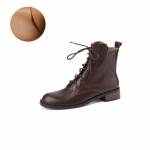 S&uuml;gis-/talvised naiste saapad &uuml;mara ninaga turske kontsaga naiste kingad ehtsast nahast saapad t&otilde;mblukuga l&uuml;hikesed saapad mootorratta saapad pruunid 39