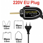 100 W kuuma klammerdajaga plastkeevitusmasin 200 tk kuuma klammerdajaga plastkeevitaja minisoojusp&uuml;stol auto kaitseraua jootekolb klambrite remondit&ouml;&ouml;riistade komplekt EU Plug