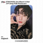 Stray Kids 5-t&auml;rni POB-fotokaart Applemusic Everline MMT Yes24 JYP Withmuu BDM MS Changbin - JYP Shop