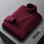 Meeste kaelusega kampsun, &uuml;hev&auml;rviline k&otilde;rge kaelusega pullover Kootud kampsunid vabaaja elastsed kampsunid meeste s&uuml;gis-talv XXXL