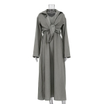 Naiste kevadine moedisain, vaba pikkade varrukatega s&auml;rk, vest, pikk seelik, kaheosaline s&auml;rk-kleit, pluss suurus L hall