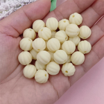 Kummist helmestest k&auml;ev&otilde;rudest ehete valmistamisest k&otilde;rvitsa kingitused 30 tk lahtised helmed 12 mm k&auml;sitsi valmistatud kaelakee 30Pcs 12mm beež