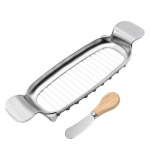 Roostevaba terasest juustuviilutaja l&otilde;ikur traadiga v&otilde;iviilutaja plokkjuustu jaoks t&otilde;hus l&otilde;ikamine