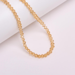 umbes 80-90 tk Klaasist mood 1 string kristallist kingitus bikoonist lahtised helmed k&auml;sitsi valmistatud t&scaron;ehhi helmed 4 mm ehete tegemiseks seemnehelmeste valmistamiseks isetegemise tarvikud &scaron;ampanjav&auml;rvi