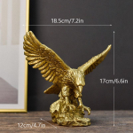 Vaik Ameerika Kuldkotka Figuurid Kodu Kontori Laua Kaunistus Mudel Kollektsioon Kujukesed Ornament Dekoratiivesemed Aksessuaarid brown
