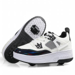 28-42 Laste tossud Jooksujalatsid Kahe rattaga Lahtiv&otilde;etavad &Otilde;pilasuisukingad Tossud Roosad Rulljalatsid t&uuml;drukutele 28 must