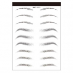 1-leheline kulmukleebis Erineva kujuga Loodus 3D-efekt Veep&otilde;hine poolp&uuml;siv kaare stiil Veekindel karvakujuline kulmude kujundamise kleebis One Size K