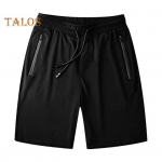 Meeste suvep&uuml;ksid elastne v&ouml;&ouml;koht T&otilde;mblukuga taskud Stay Dry Stretch Ice Silk Sportlikud l&uuml;hikesed p&uuml;ksid jooksmiseks ja rattas&otilde;iduks Fitness Shortsid L must